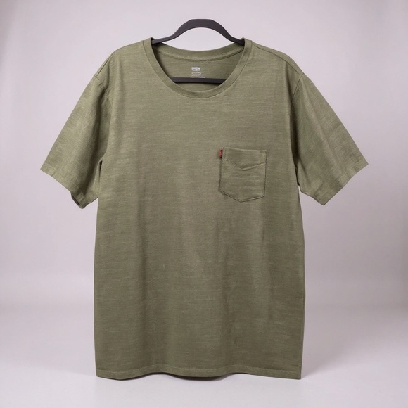 Levi’s Standard Pocket Tee – Army Green (XXL) big & tall plus size like new - Picture 2 of 7